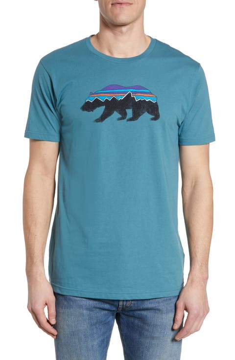 Fitz Roy Bear Organic Cotton Crewneck T-Shirt