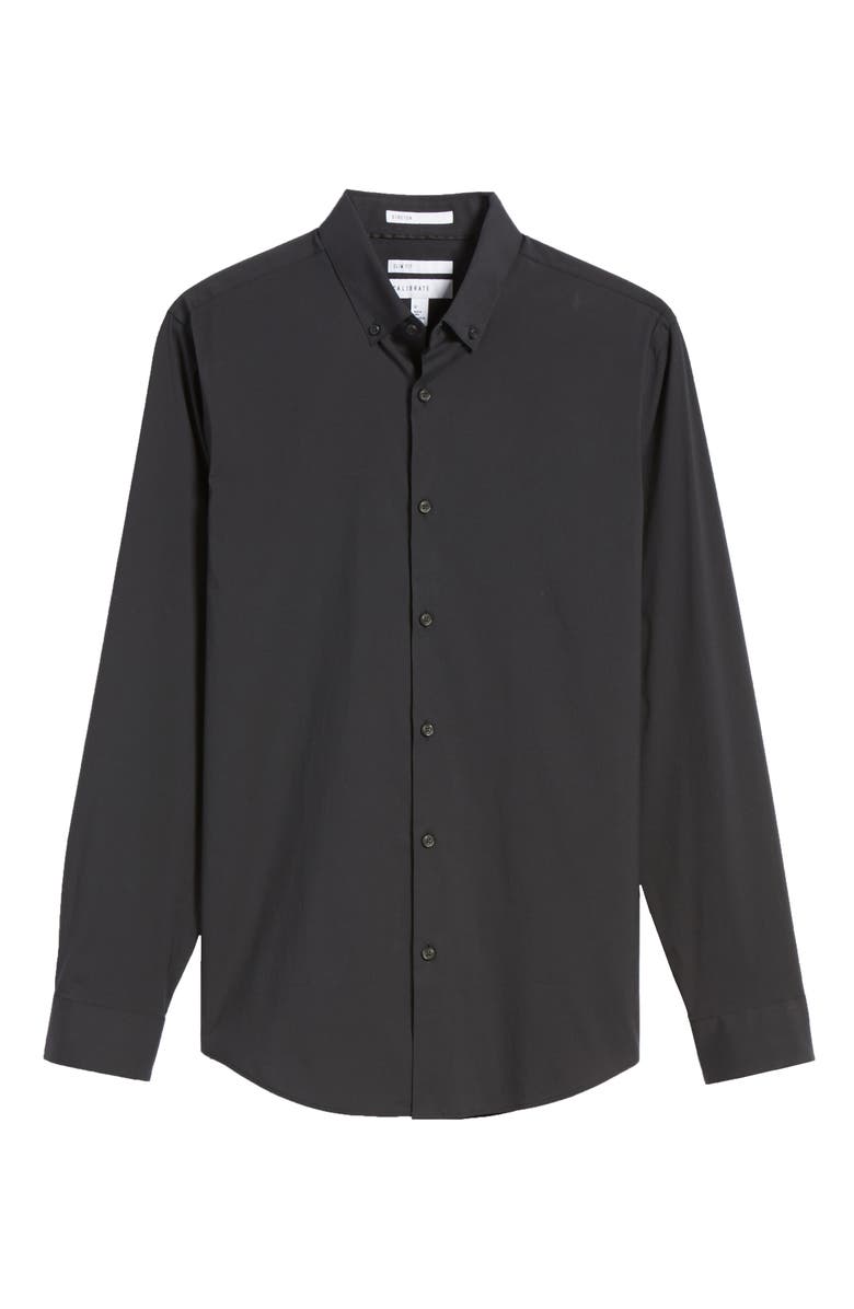 Calibrate Trim Fit Stretch Woven Sport Shirt, Alternate, color, 