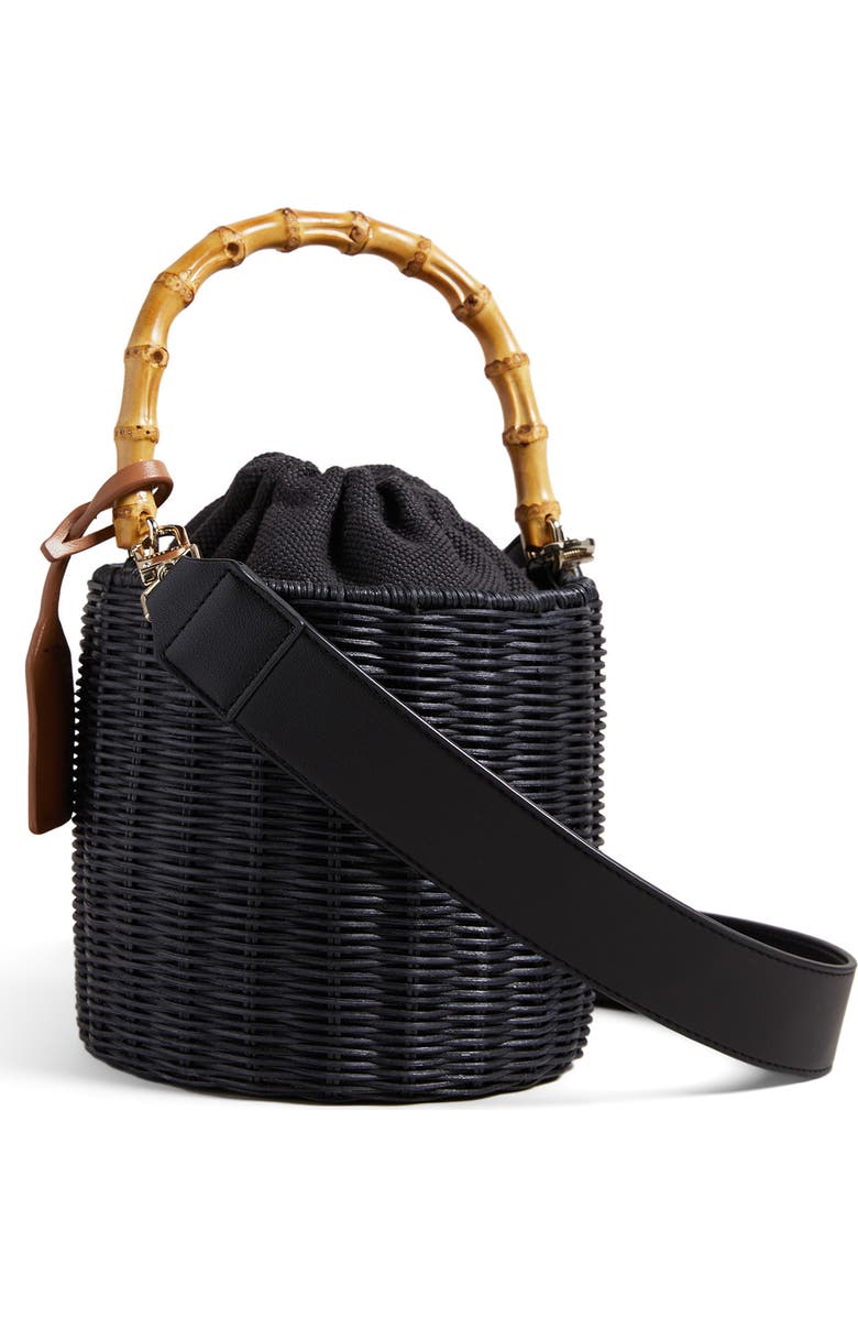 Ted Baker London Jayriri Basket Weave Bucket Bag, Alternate, color,