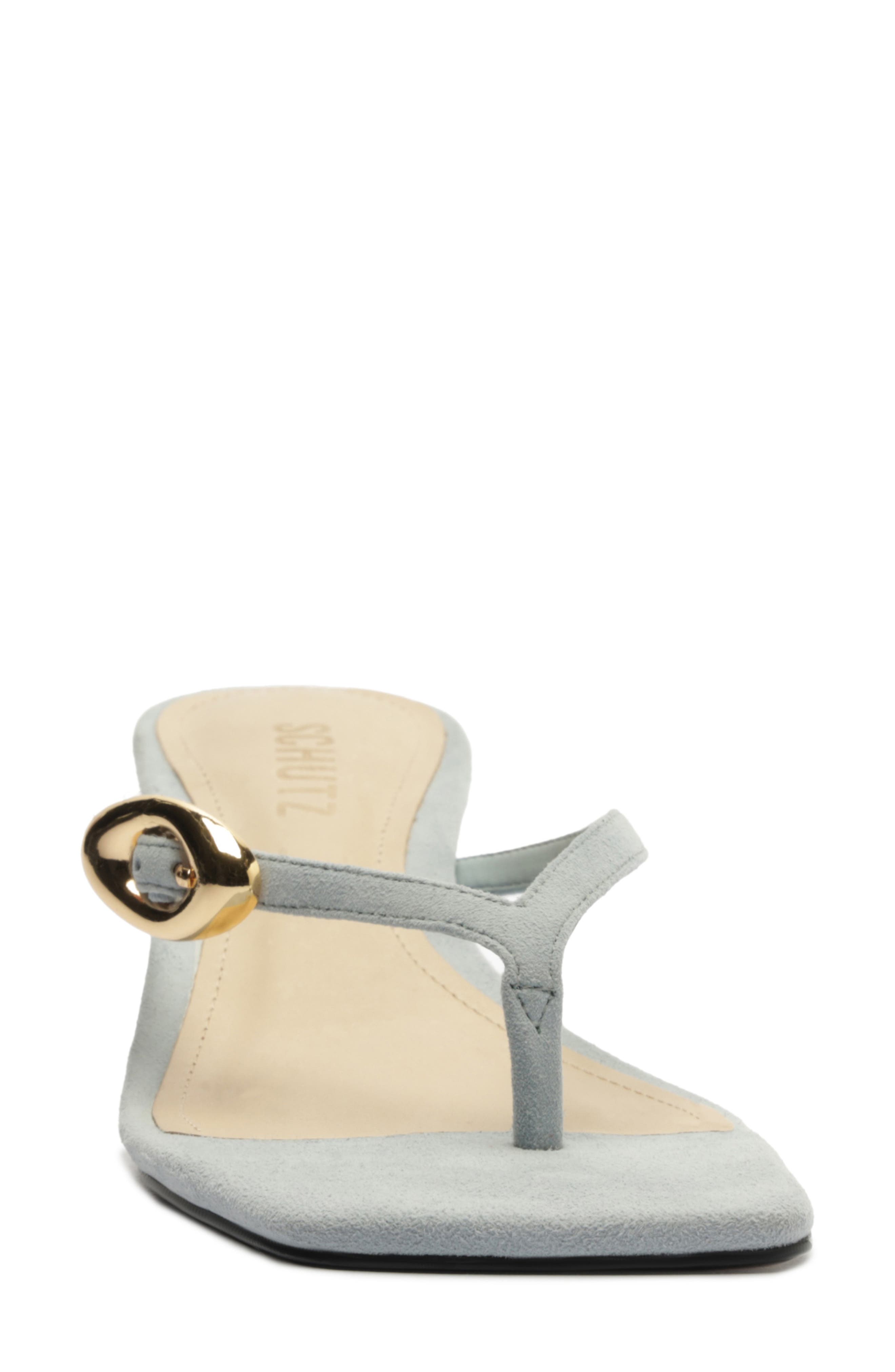 Miriam Slide Sandal, Alternate, color, LIGHT AZURE
