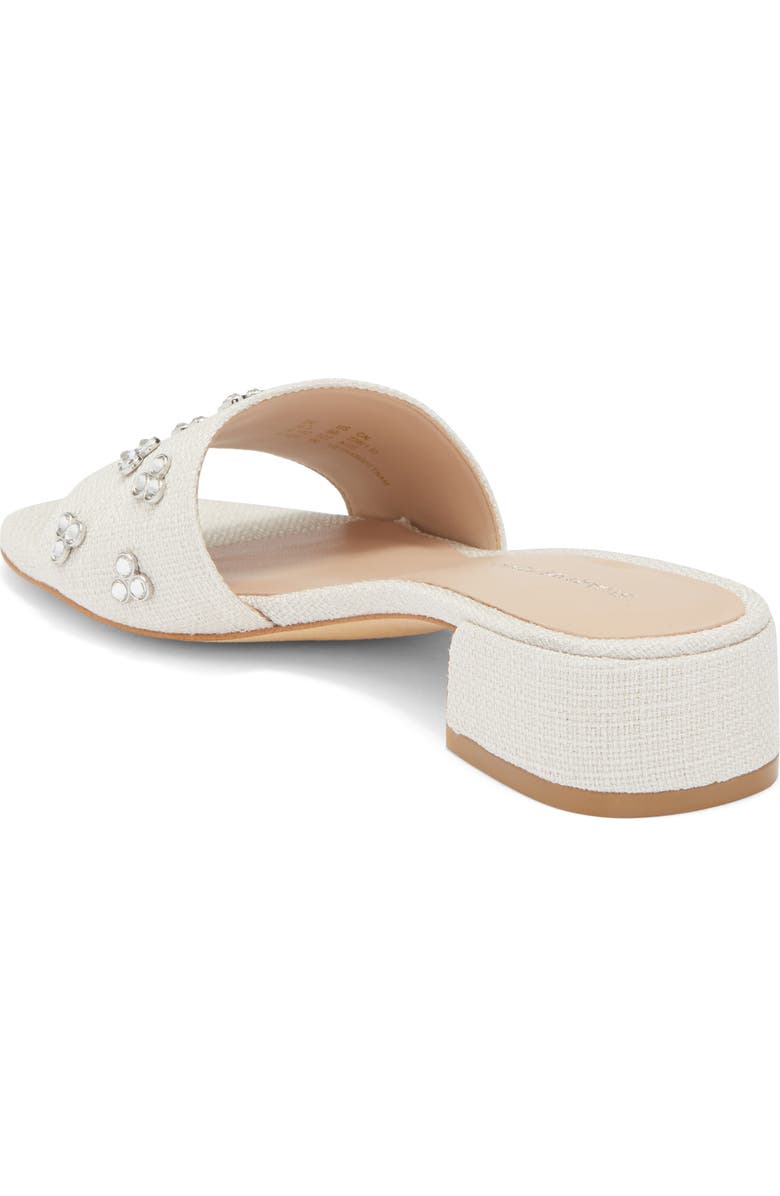 Stuart Weitzman Tammy Crystal Slide Sandal, Alternate, color, Cream.