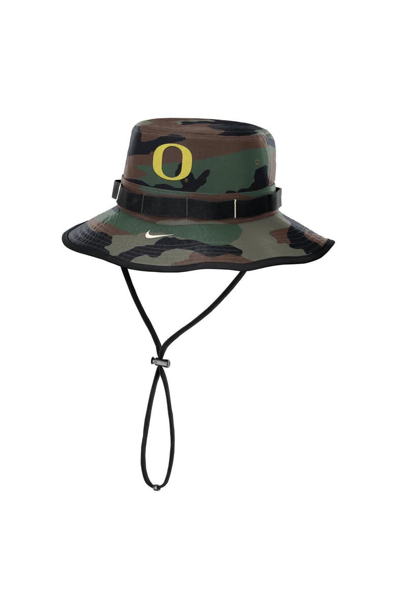 Nike Men's Nike Camo Oregon Ducks 2025 Military Appreciation Boonie Dri-FIT Bucket Hat, Main, color, Camo