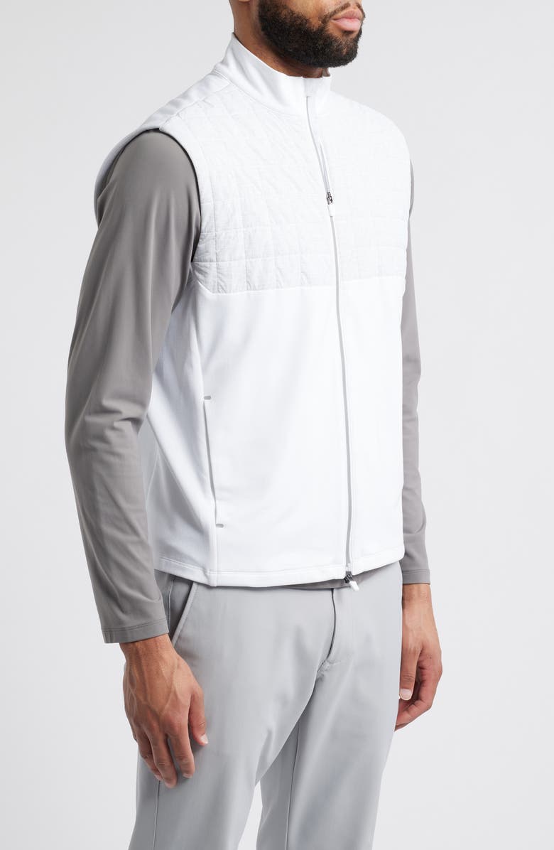 johnnie-O Filroy Quilted Vest, Alternate, color, White