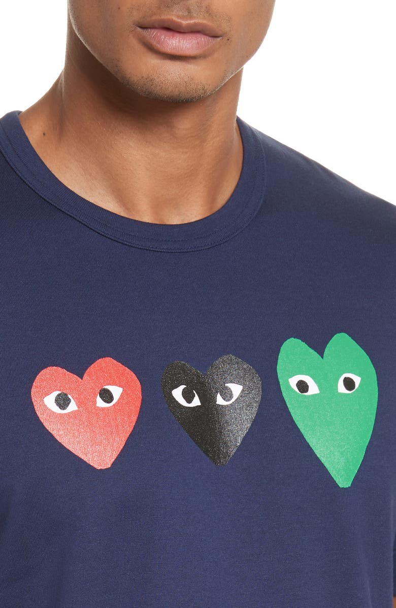 Comme des Garçons PLAY Graphic Tee, Alternate, color,