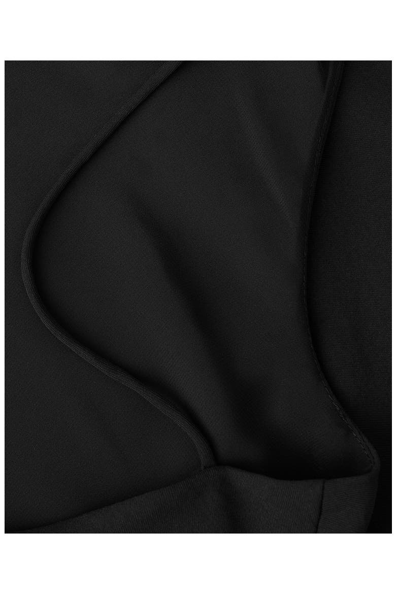 Open Back Midi Dress, Alternate, color, BLACK