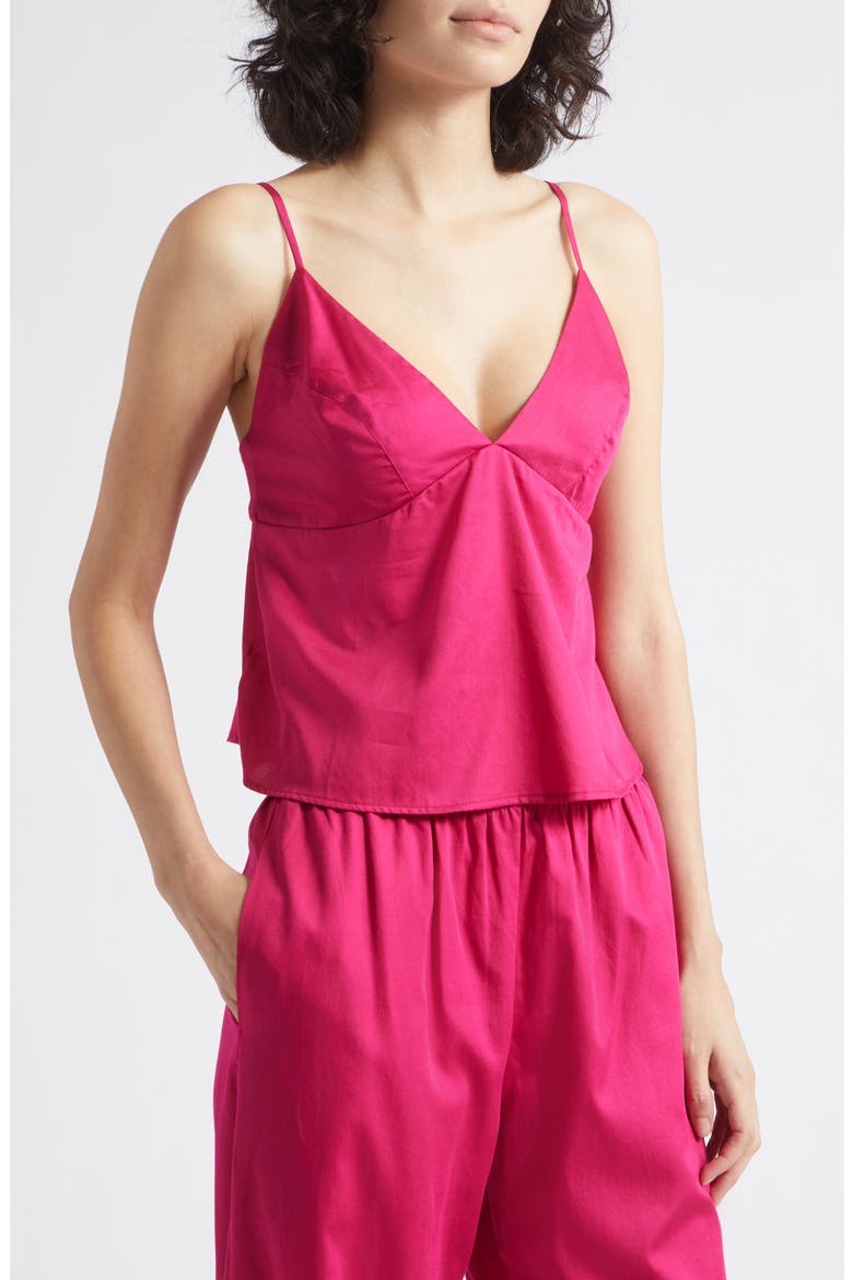 Yoko Triangle Tank Top, Alternate, color, AMARANTH