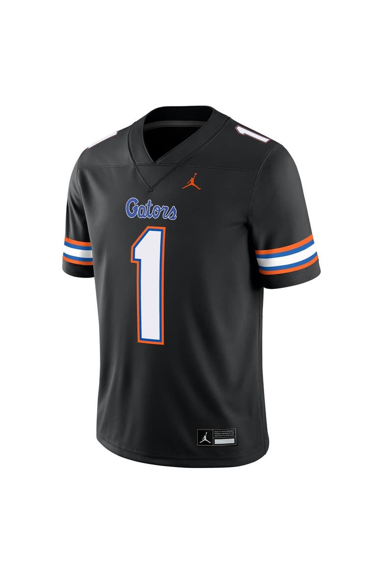 Men's Jordan Brand #1 Black Florida Gators Alternate Game Jersey, Alternate, color, Black