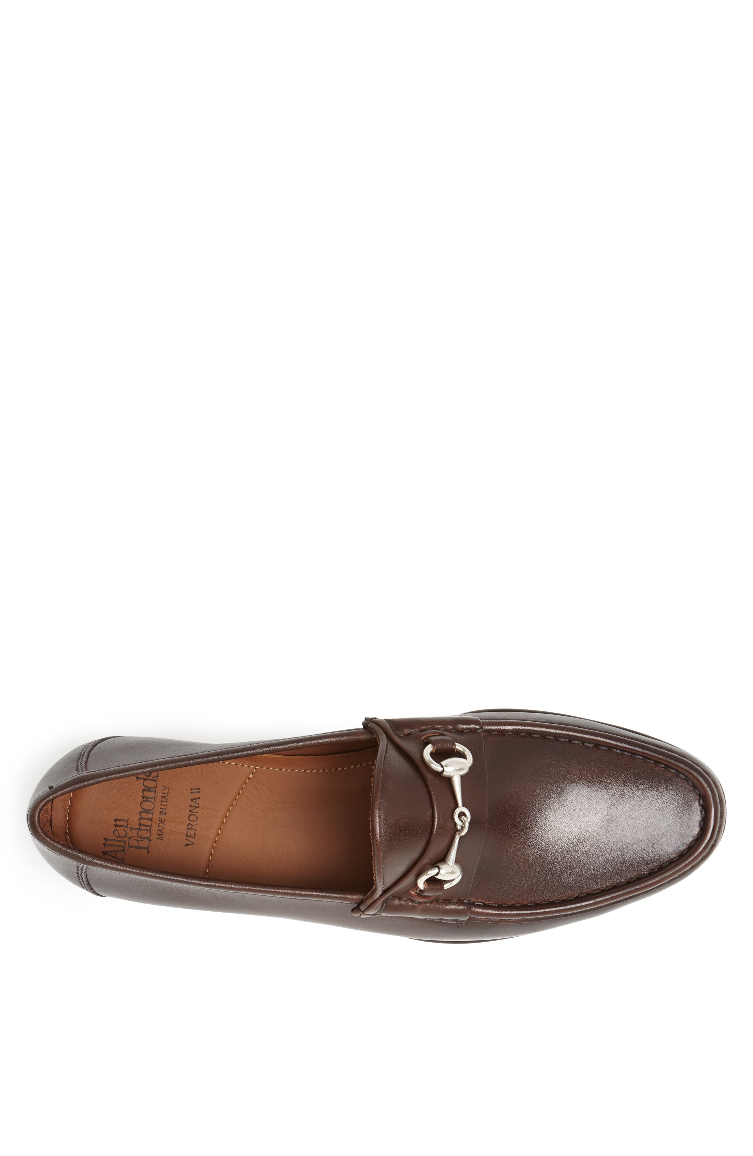 Allen Edmonds Verona II Bit Loafer, Alternate, color, Brown/ Brown