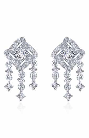 Simulated Diamond Drop Earrings