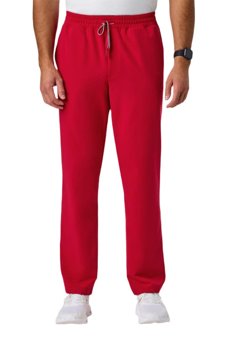 UltraLAST Essential Performance Men's 5-Pocket Scrub Set, Alternate, color, Red