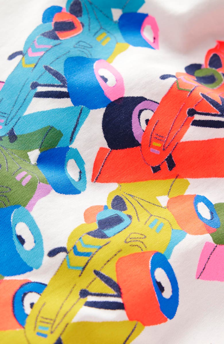 Mini Boden Kids' Race Car Cotton Graphic T-Shirt, Alternate, color, 