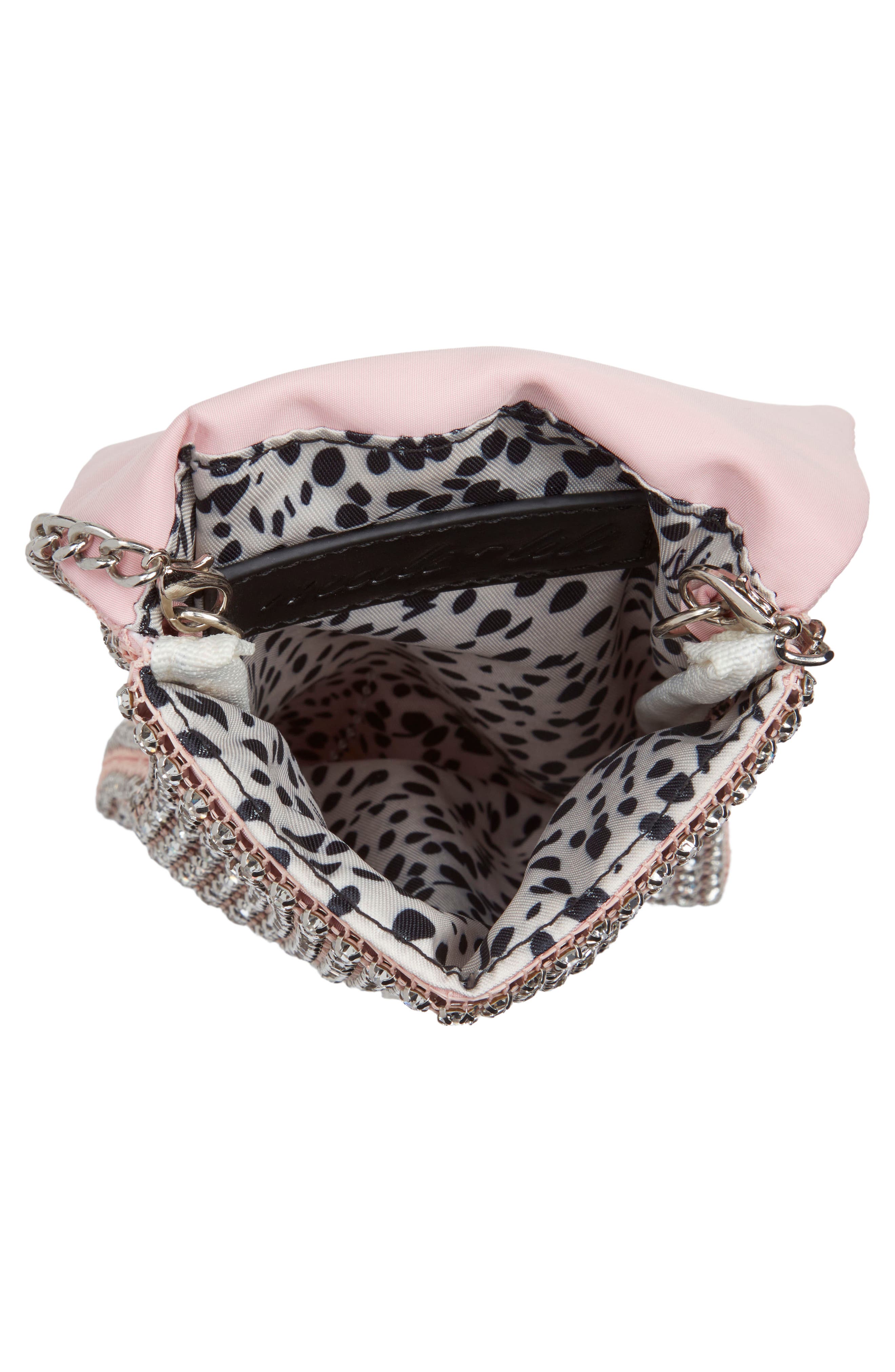 Mali + Lili Dahlia Rhinestone Crossbody Bag, Alternate, color, Silver