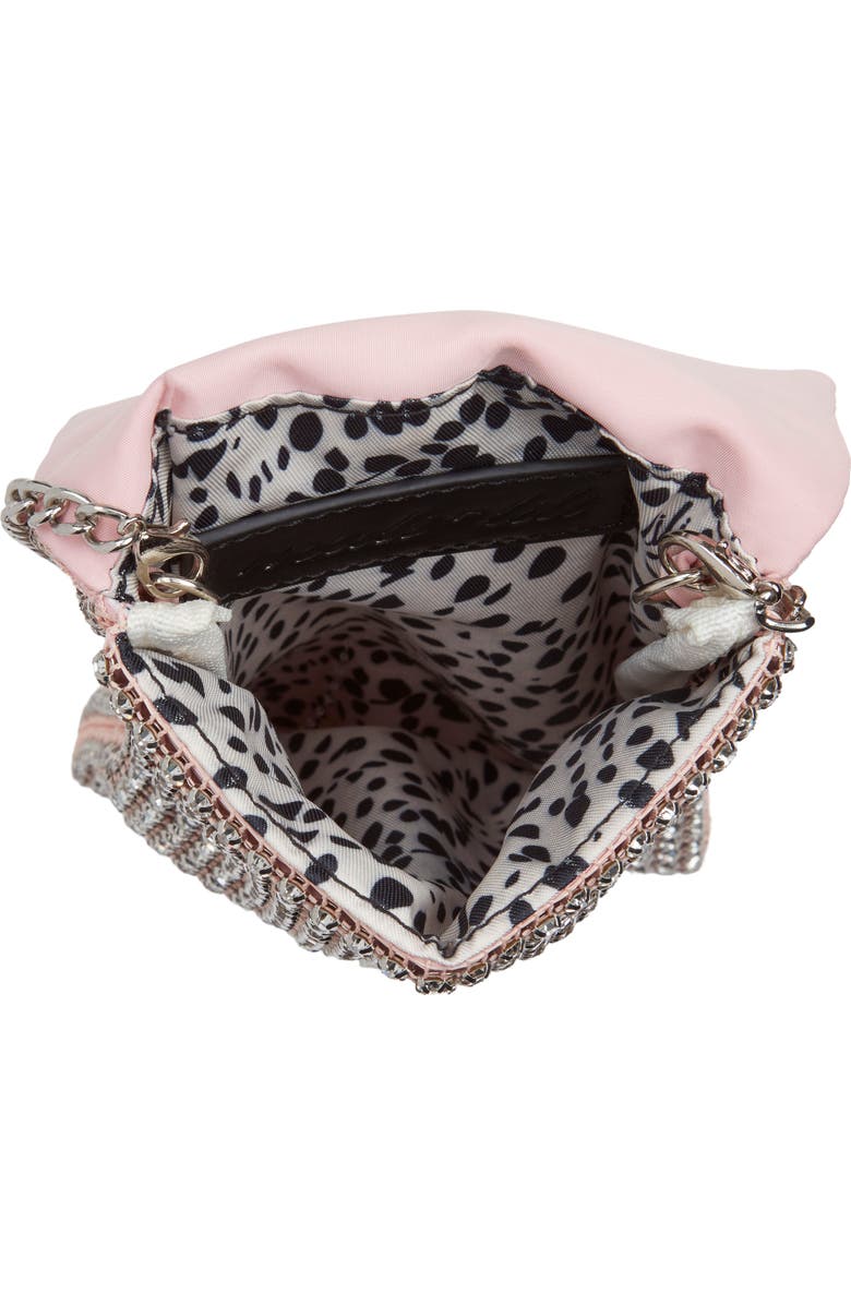 Mali + Lili Dahlia Rhinestone Crossbody Bag, Alternate, color, Silver