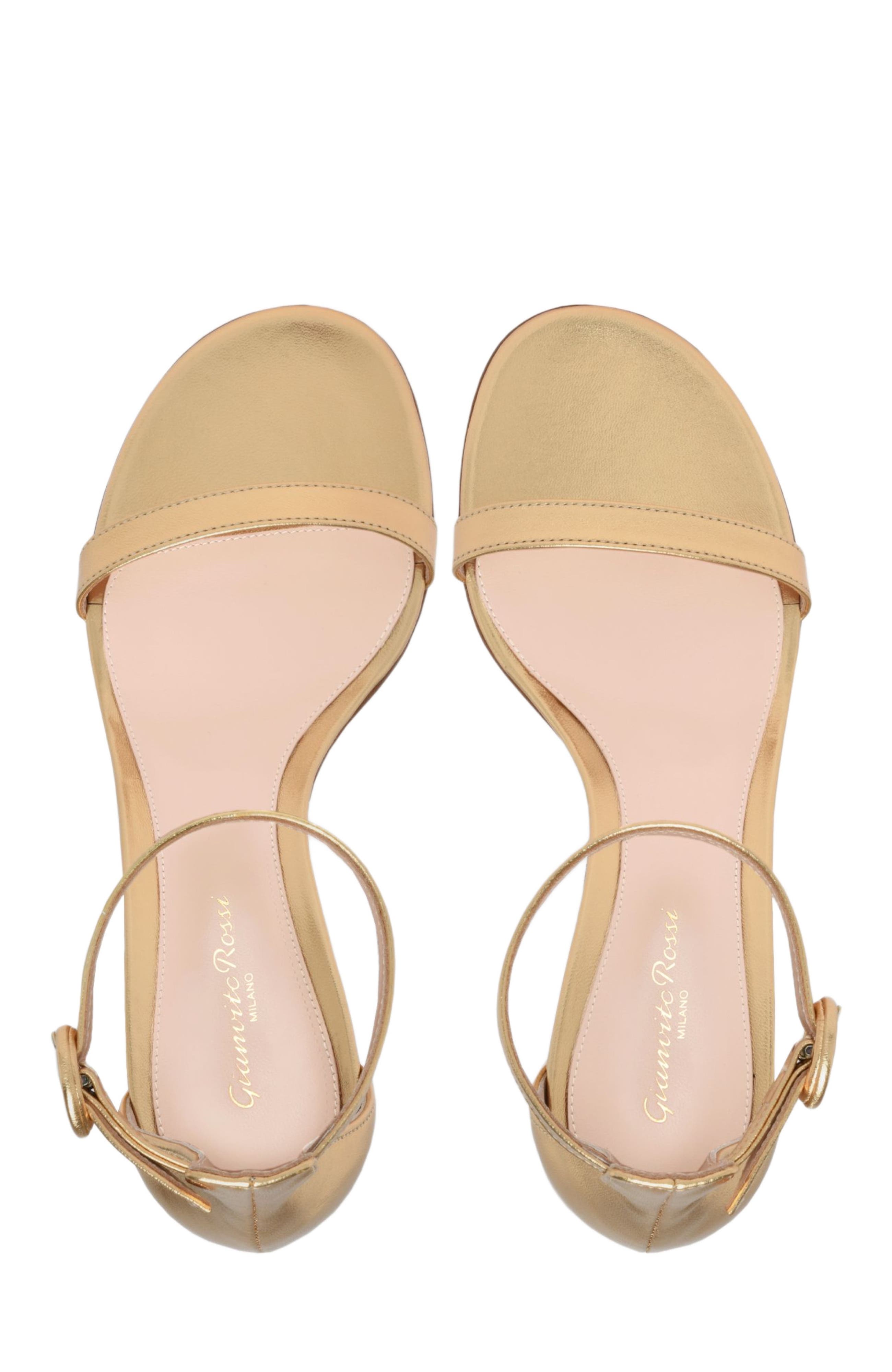 Gianvito Rossi Gaeta 45 Sandal, Alternate, color, Gold