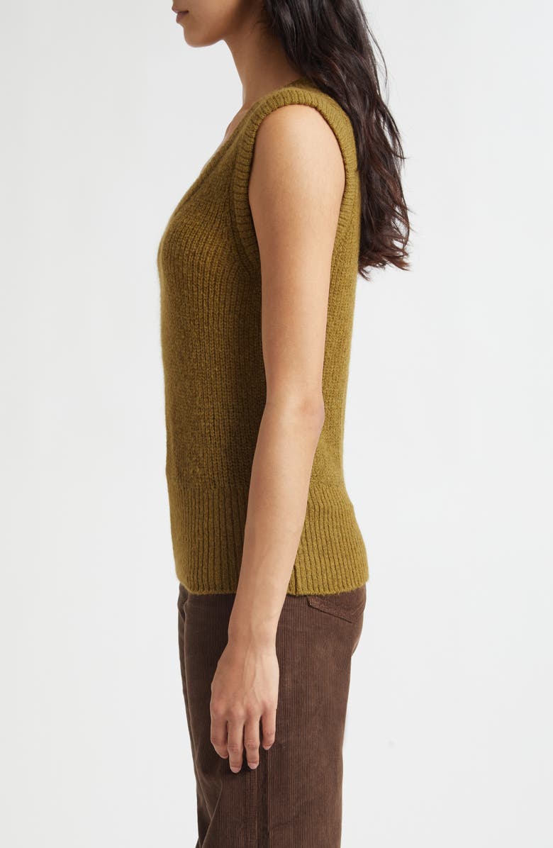 Veronica Beard Jovanna Sweater Tank, Alternate, color, Moss