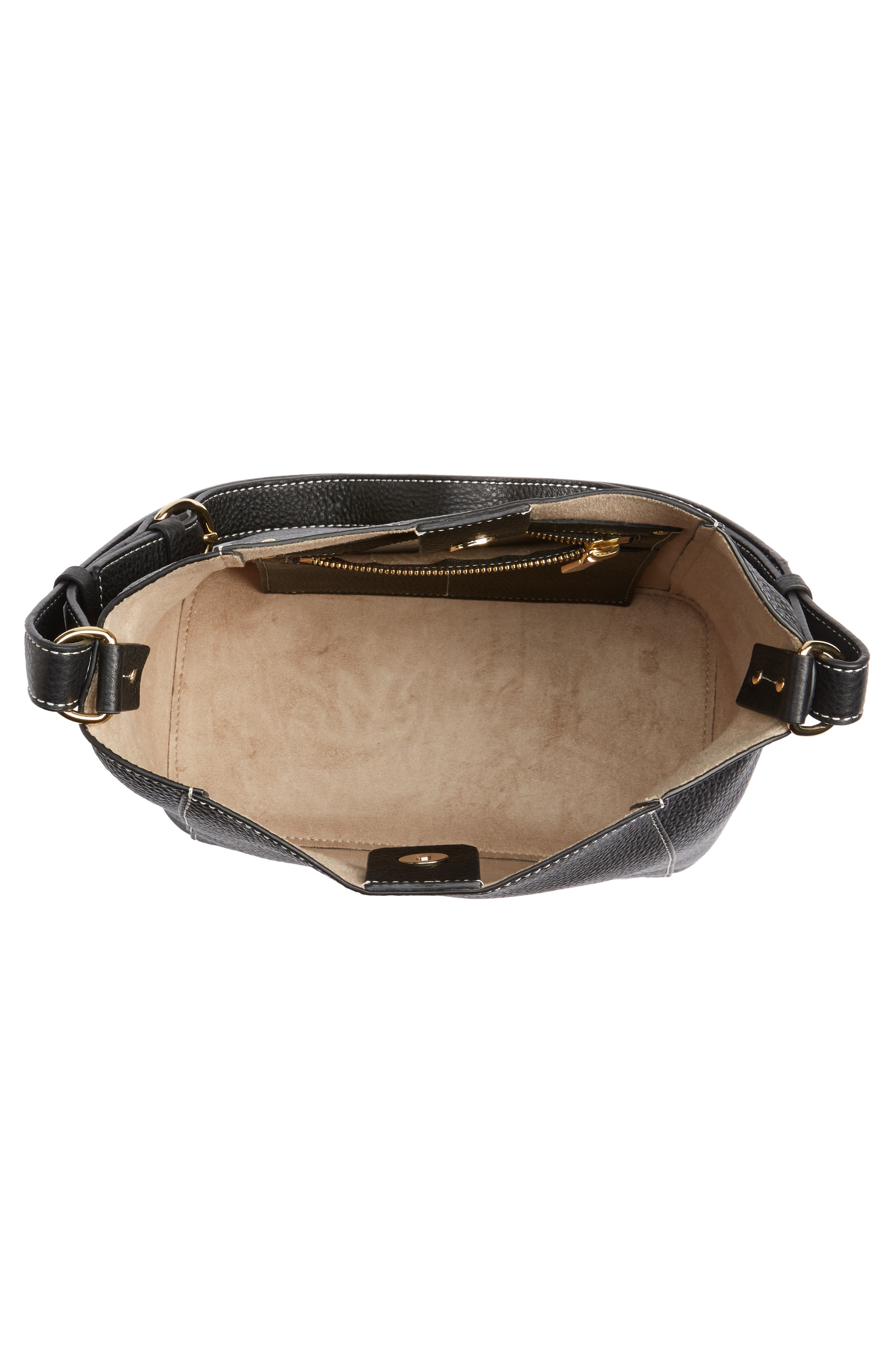 Frances Valentine Small June Leather Hobo, Alternate, color, 