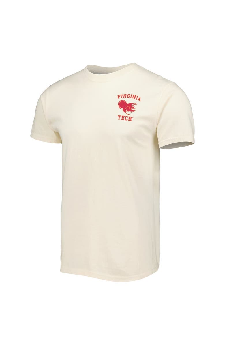 IMAGE ONE Men's Cream Virginia Tech Hokies Vault Vintage Comfort Color T-Shirt, Alternate, color, Cream