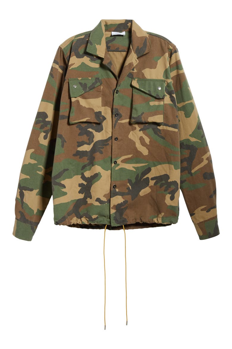 Camo Twill Field Jacket, Alternate, color, CAMO