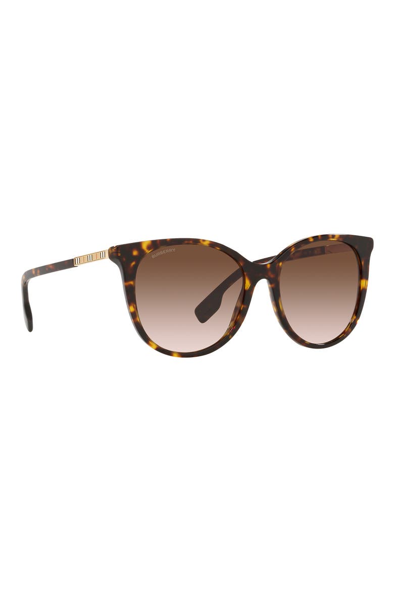 55mm Cat Eye Sunglasses, Alternate, color, DARK HAVANA / BROWN GRADIENT