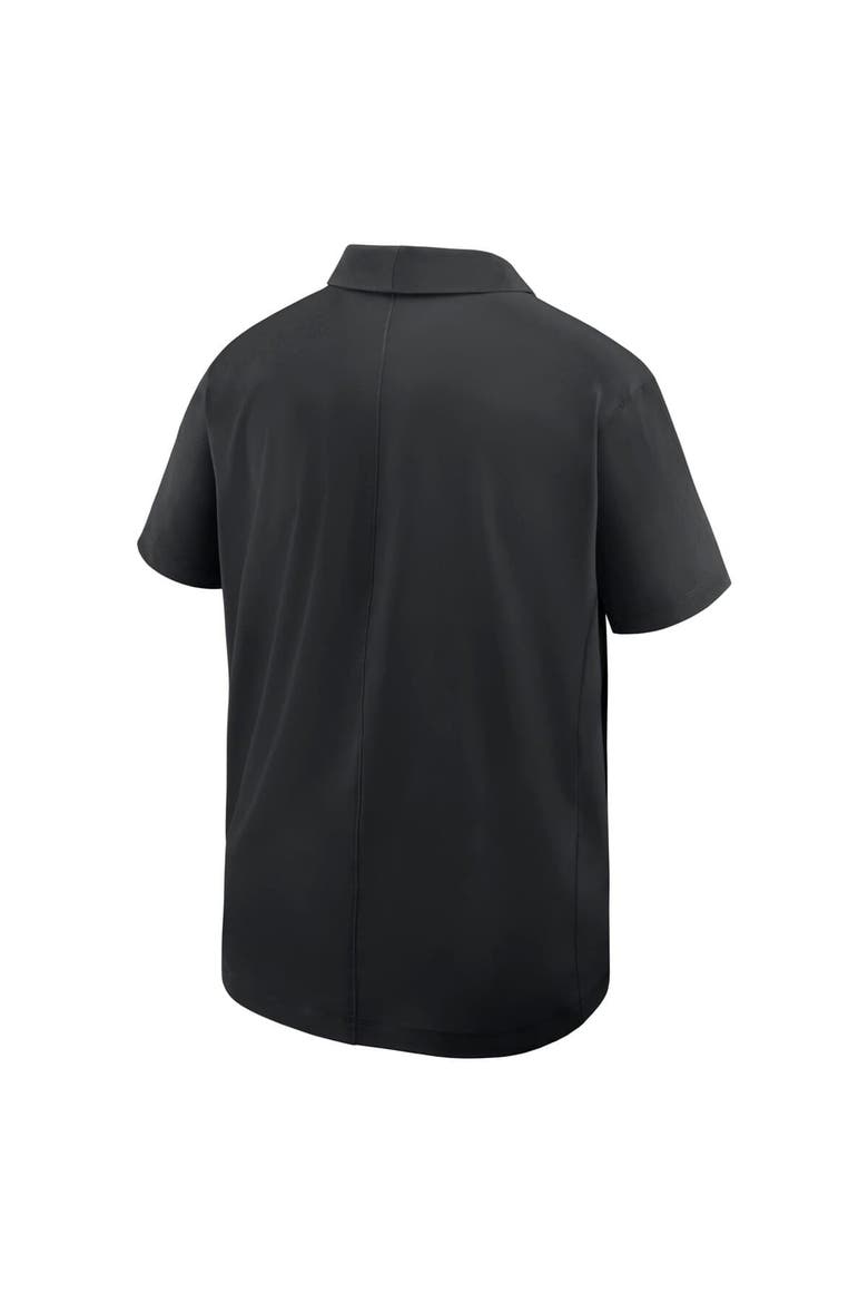 Men's Nike Black Team USA Woven Polo, Alternate, color, Black