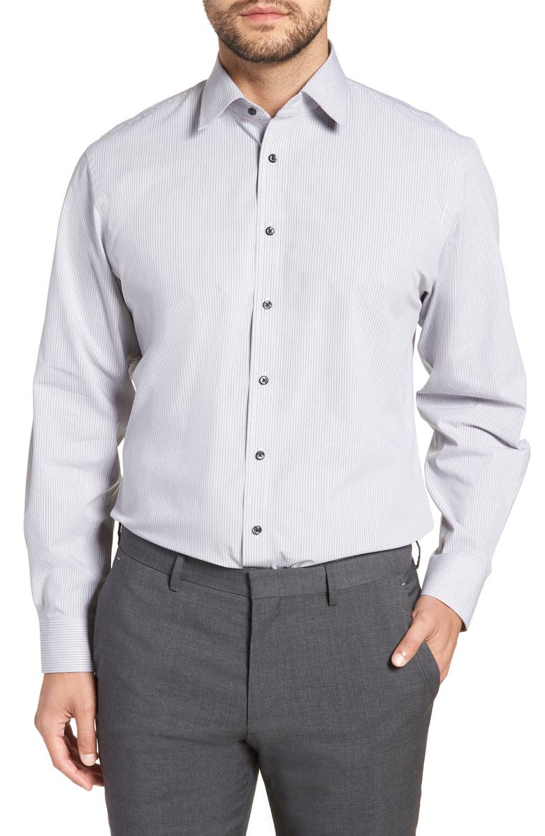 NORDSTROM MEN'S SHOP Tech-Smart Traditional Fit Stretch Check Dress Shirt, Main, color, 