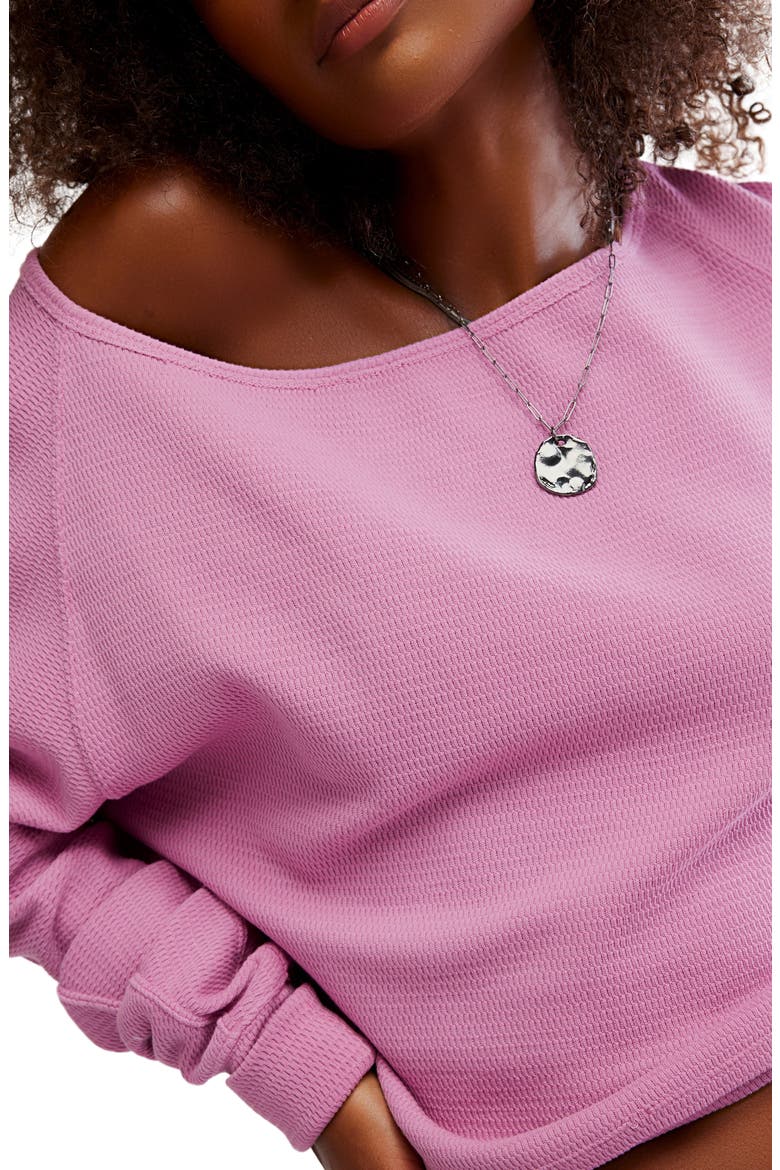 Jess One-Shoulder Thermal Top, Alternate, color, ORCHID COMBO
