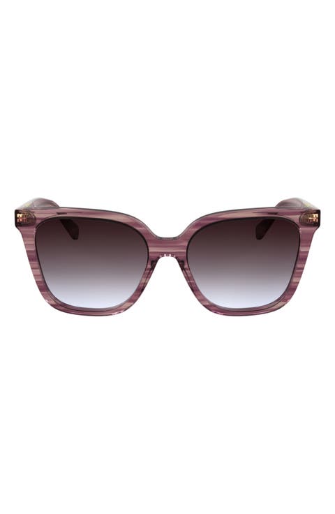 Le Pliage 55mm Gradient Butterfly Sunglasses