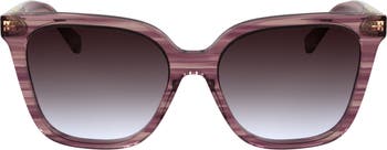 Longchamp Le Pliage 55mm Gradient Butterfly Sunglasses 