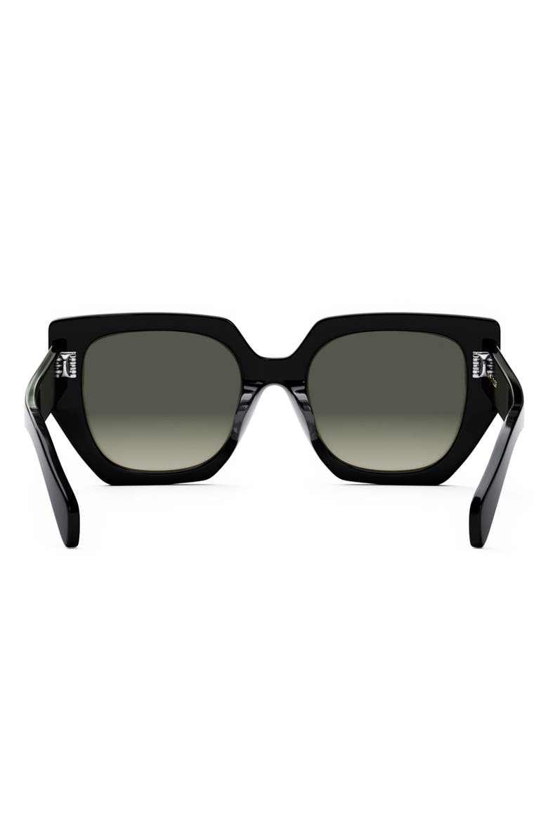 CELINE Triomphe 55mm Butterfly Sunglasses, Alternate, color, Shiny Black / Gradient Brown