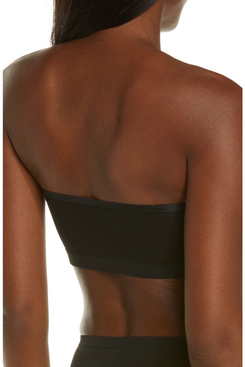 Sheer Sculpt Bandeau Bralette, Alternate, color, ONYX
