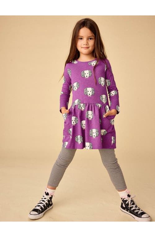 Tea Collection Long Sleeved Pocket Dress In Multi