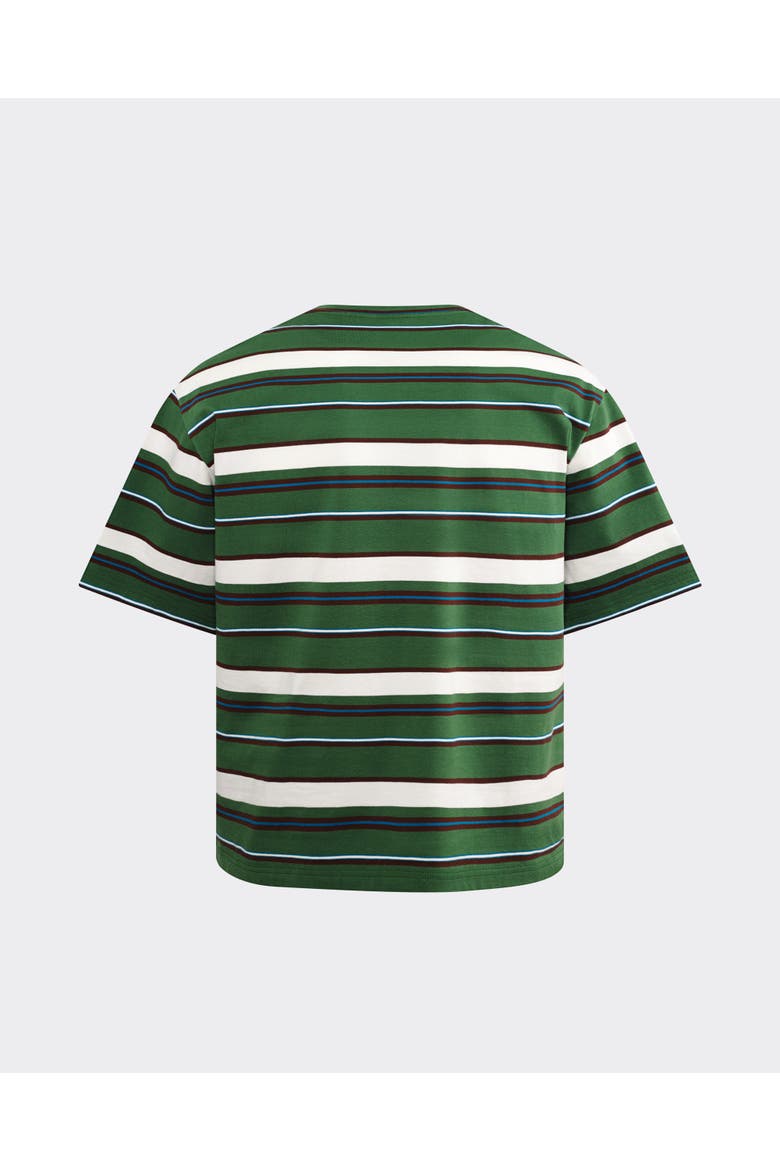 le PÈRE Green Striped Tommy Tee, Alternate, color, Green/Ecru Stripe