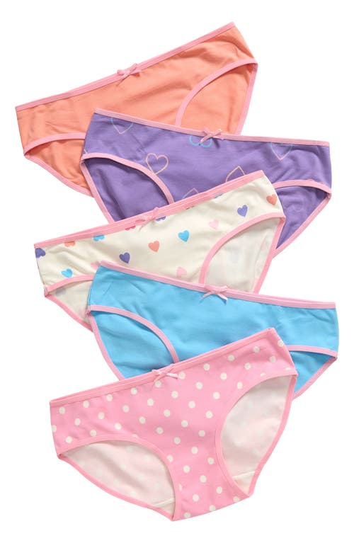 NORDSTROM NORDSTROM KIDS' ASSORTED 5-PACK HIPSTER BRIEFS 