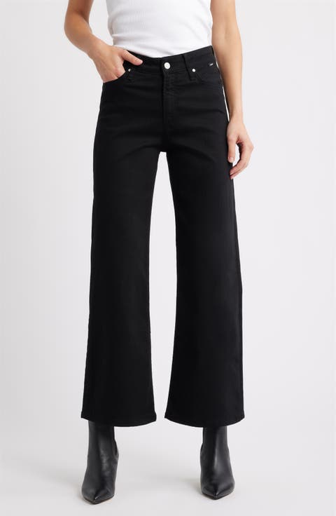 Paloma Wide Leg Jeans (Black Flex Blue)
