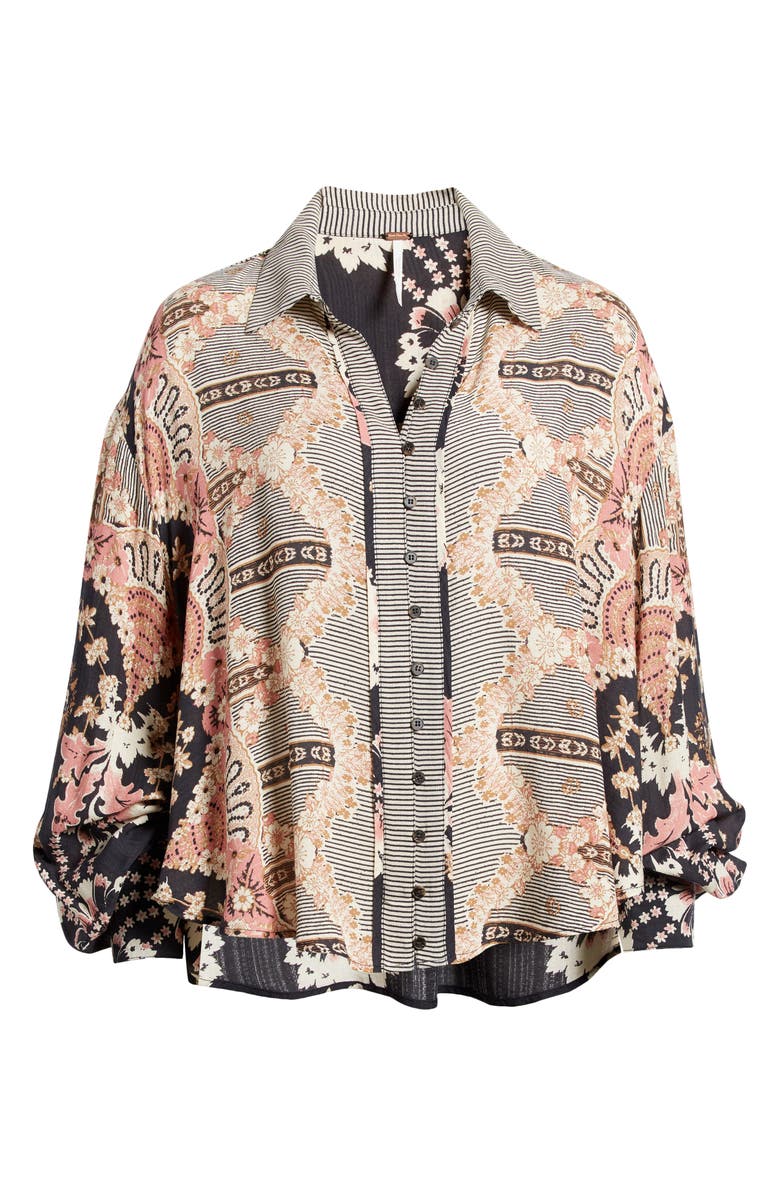 Free People Virgo Bay Button Shirt, Alternate, color, 
