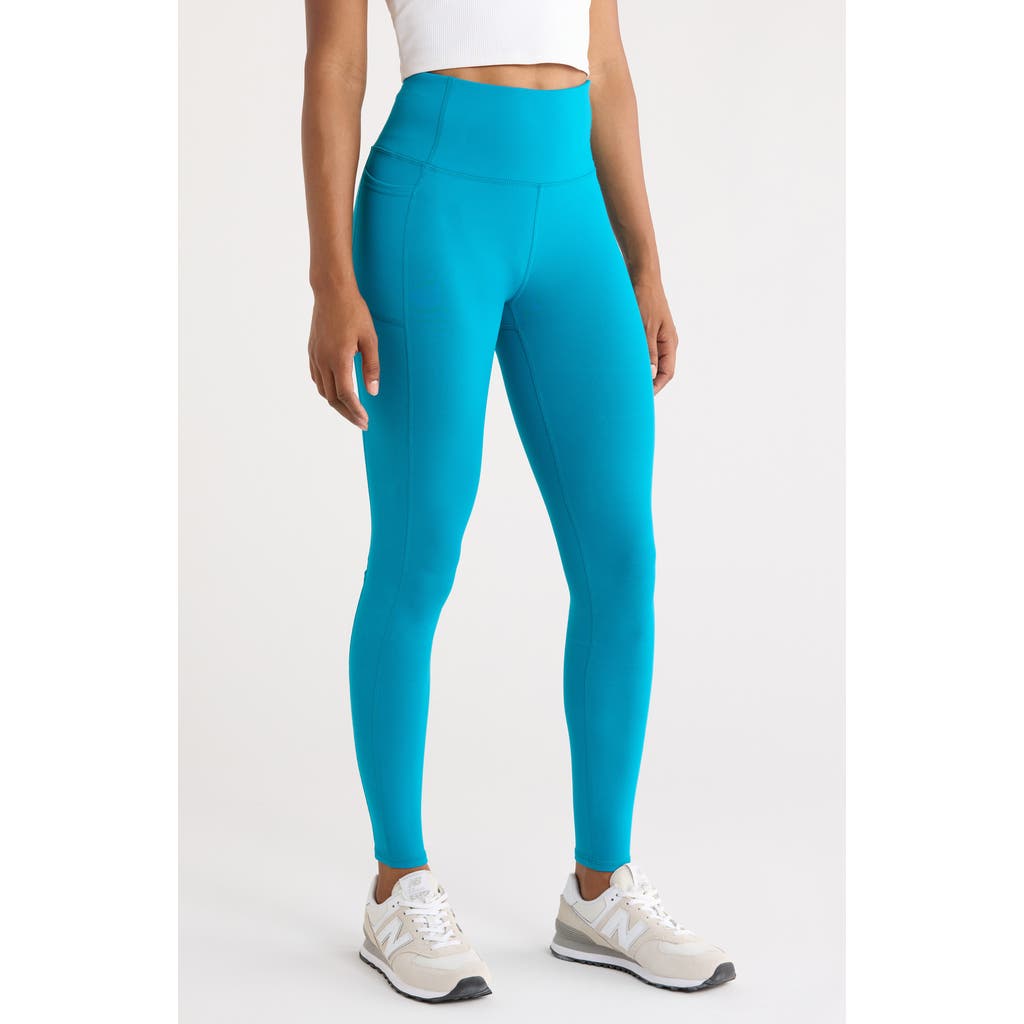 Skechers Gowalk High Waist Leggings In Blue