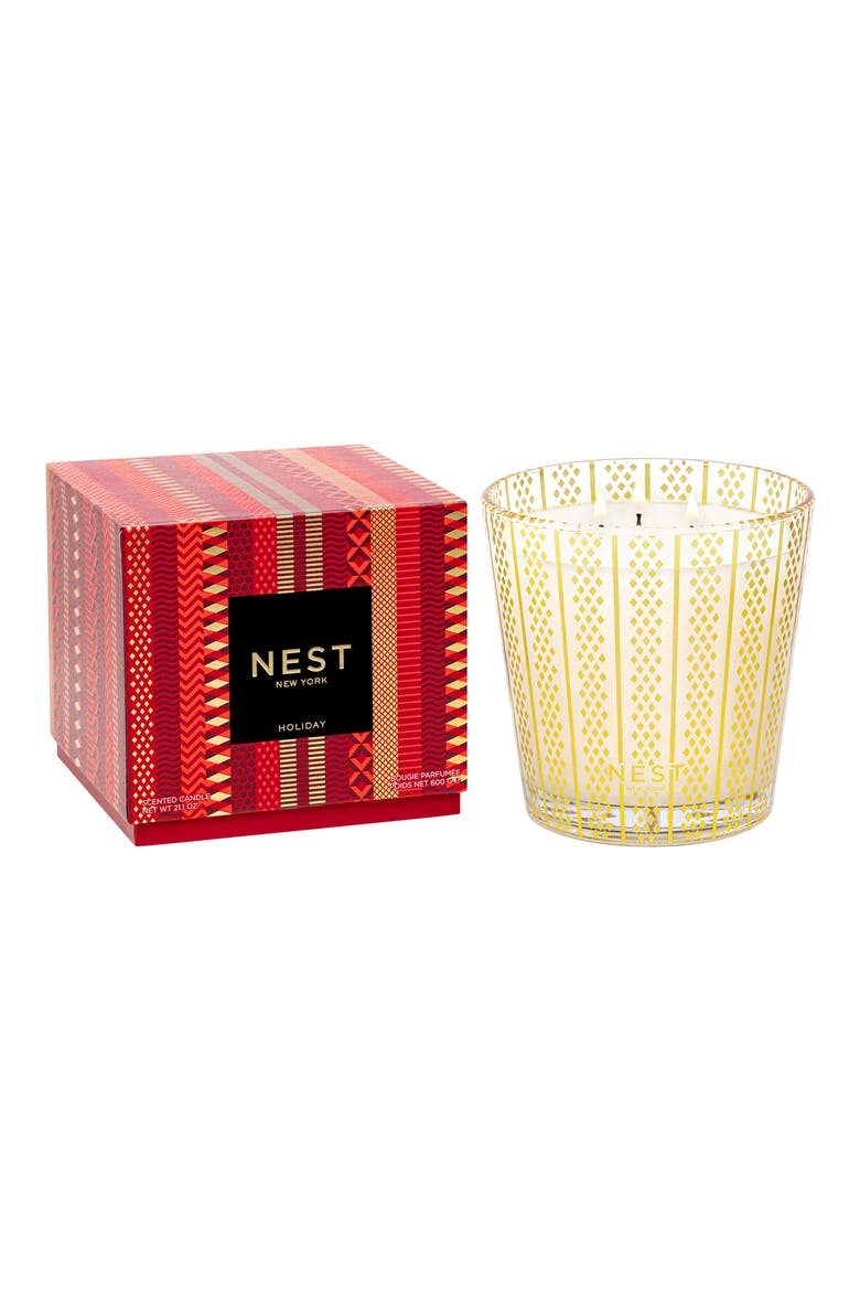 Holiday Three-Wick Candle (Limited Edition), Main, color, NO COLOR