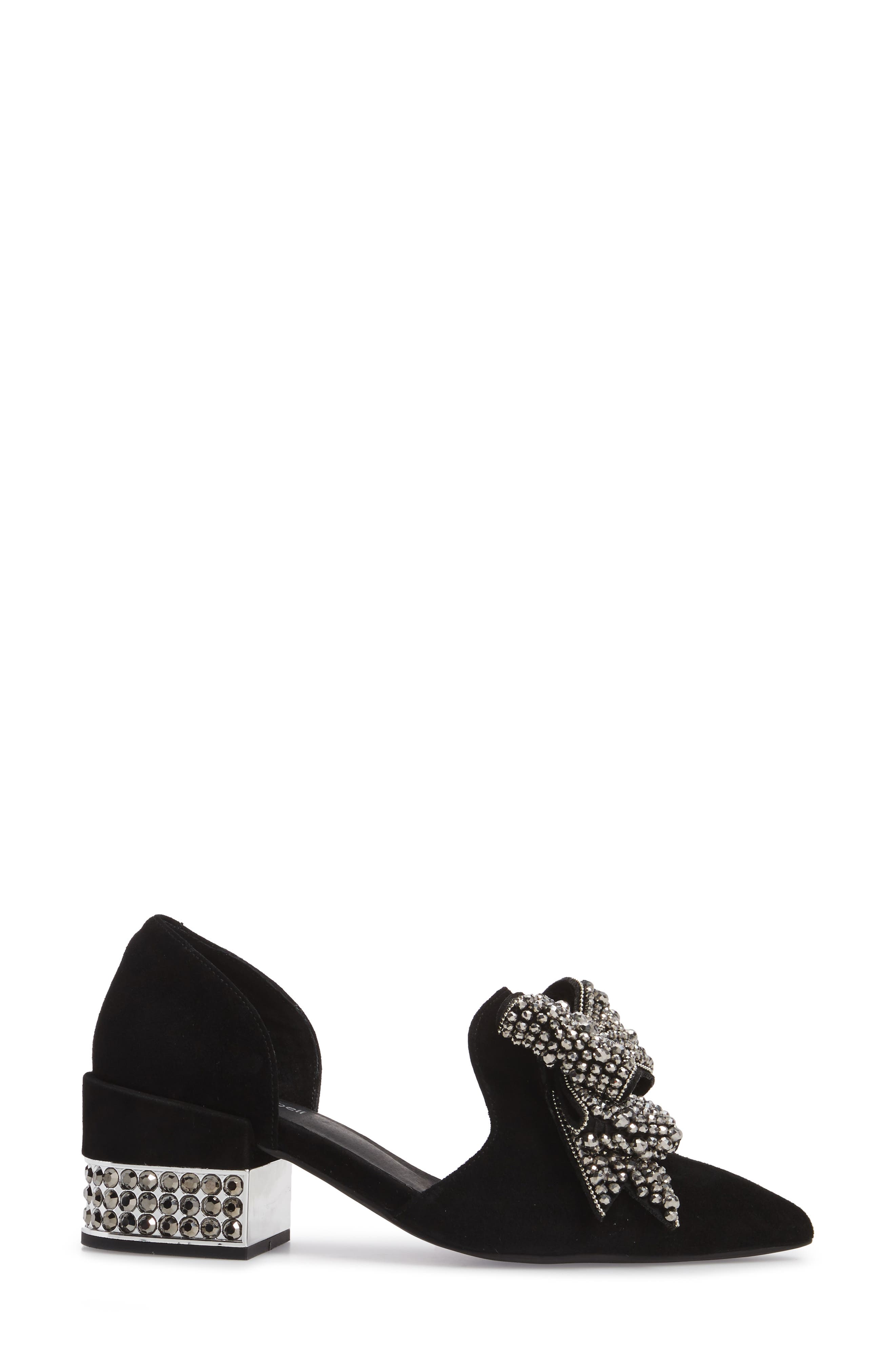 Jeffrey Campbell Valenti Embellished Bow Loafer, Alternate, color, 
