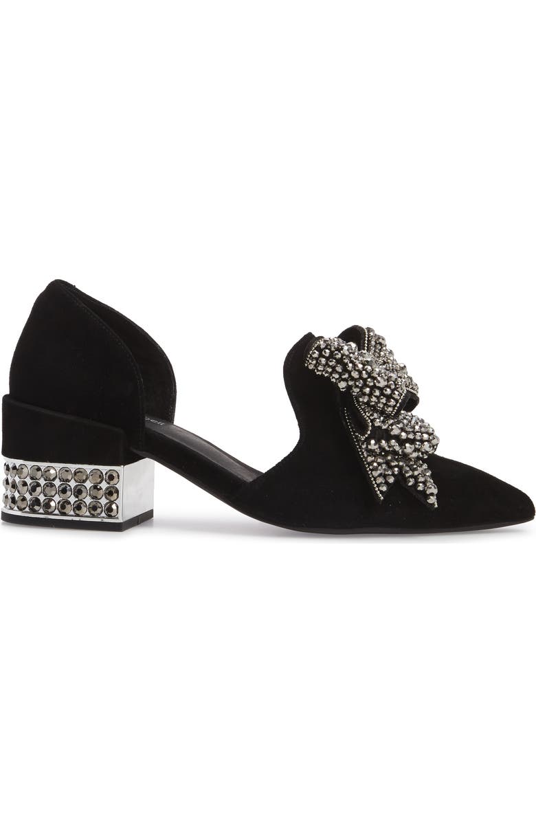 Jeffrey Campbell Valenti Embellished Bow Loafer, Alternate, color,