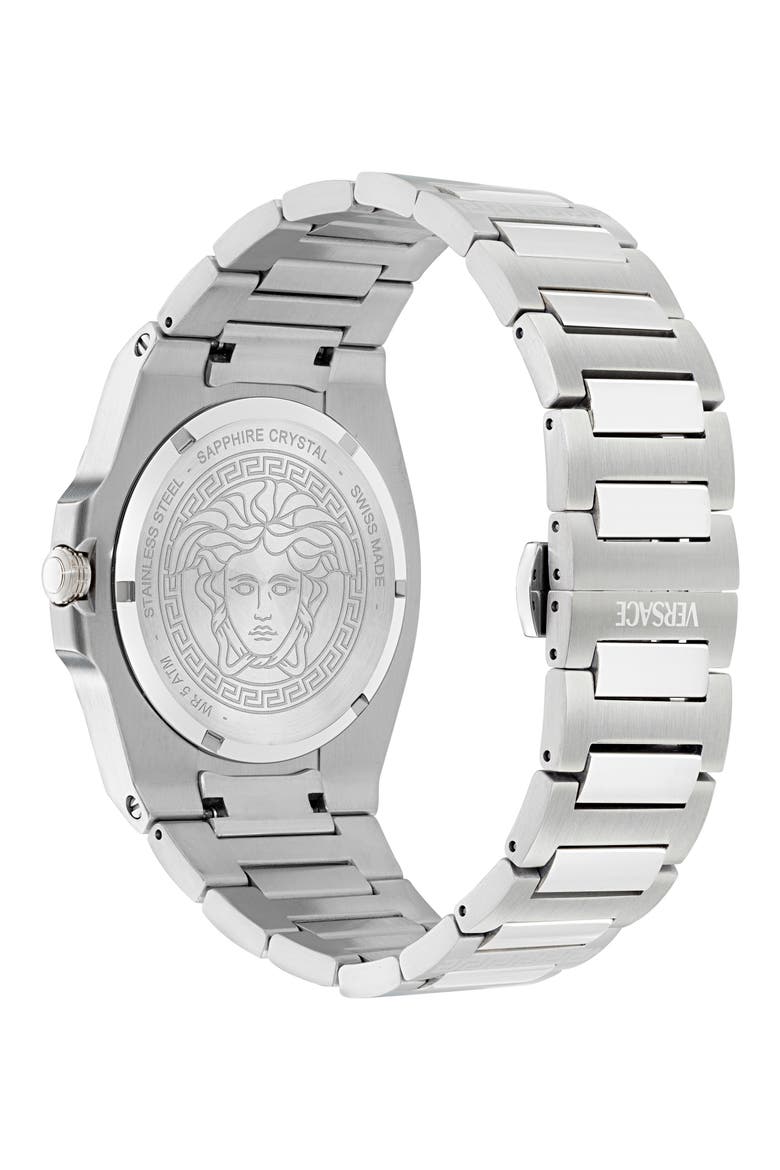 Tolomeo Bracelet Watch, 40mm, Alternate, color, STAINLESS STEEL/ BURGUNDY