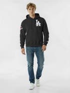 Champion Men's Champion  Black Los Angeles Dodgers Reverse Weave Chenille Hoodie