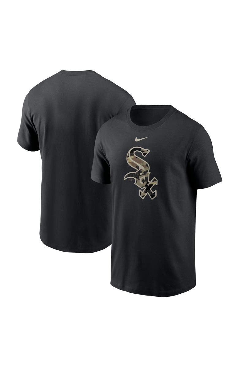 Nike Men's Nike Black Chicago White Sox Team Camo Logo T-Shirt, Main, color, 