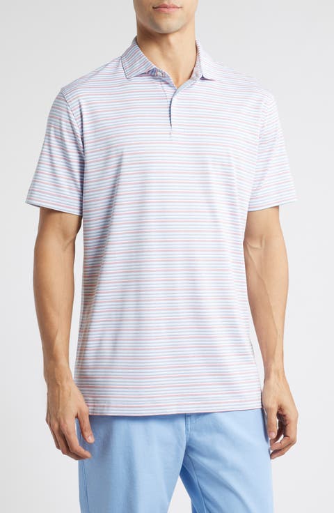 Crown Crafted Cadence Stripe Performance Polo