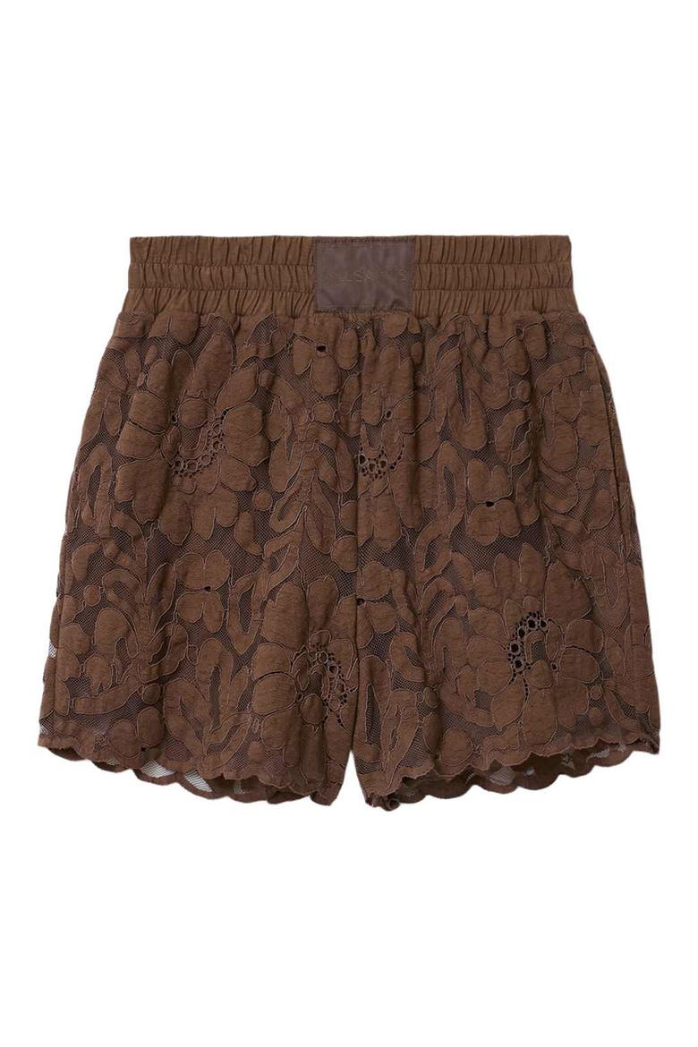 Amelie Lace Shorts, Alternate, color, BITTER BROWN