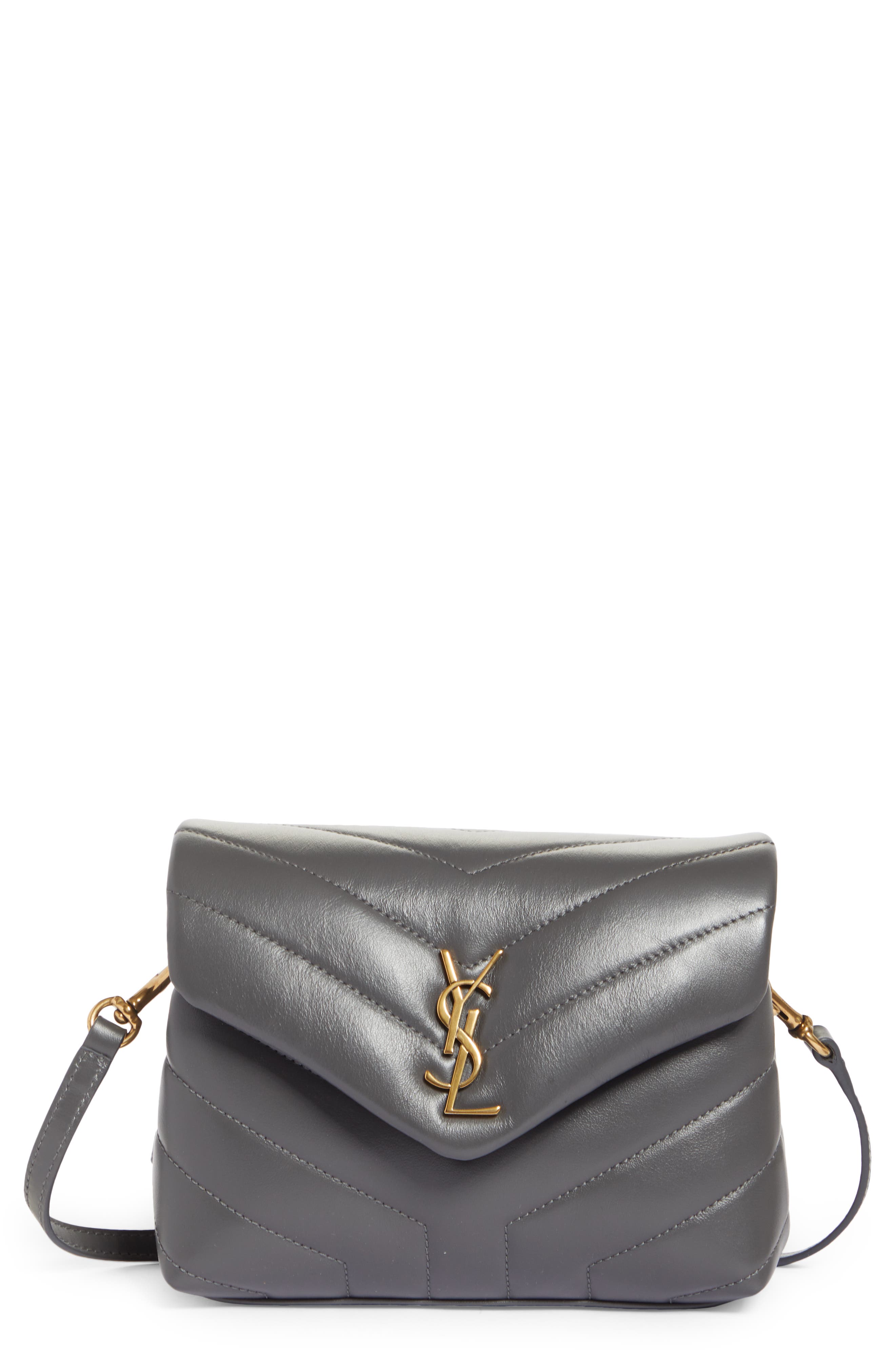 Saint Laurent Toy Loulou Quilted Leather Crossbody Bag, Main, color, 