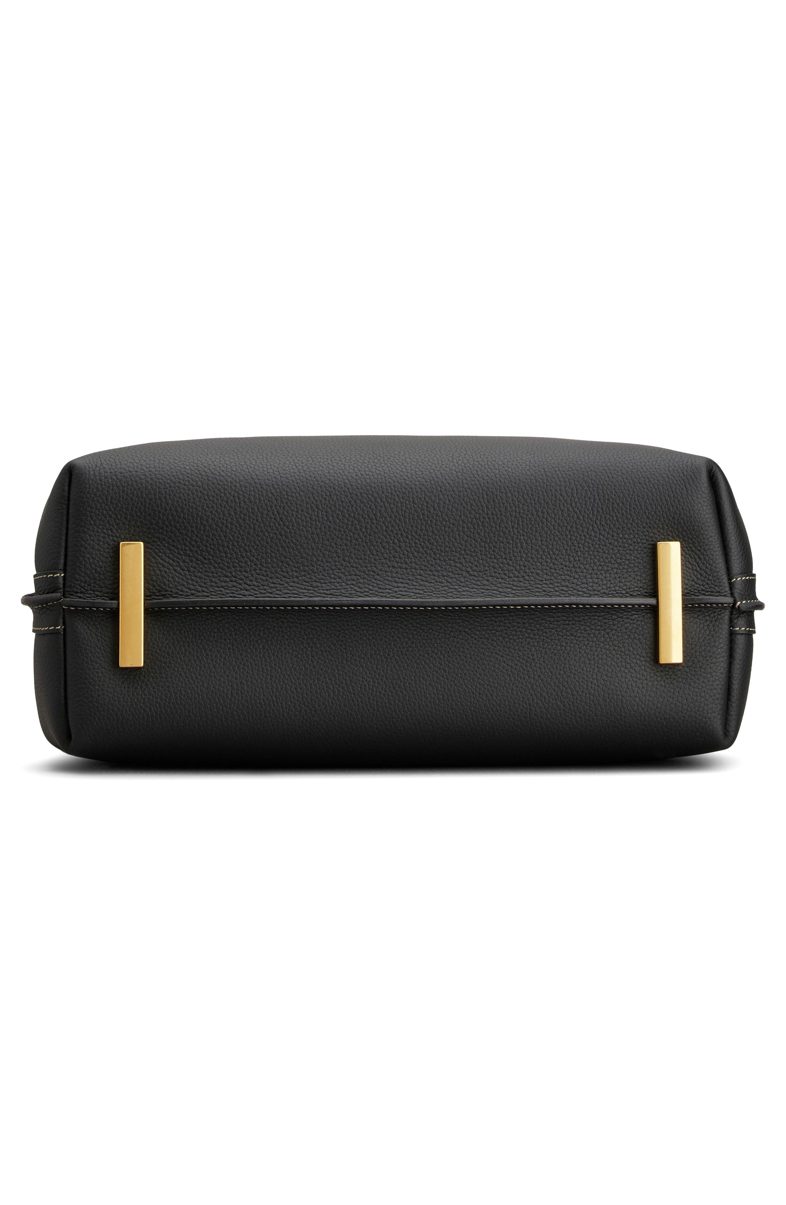 Tod's T Timeless Leather Top Handle Bag, Alternate, color, Nero