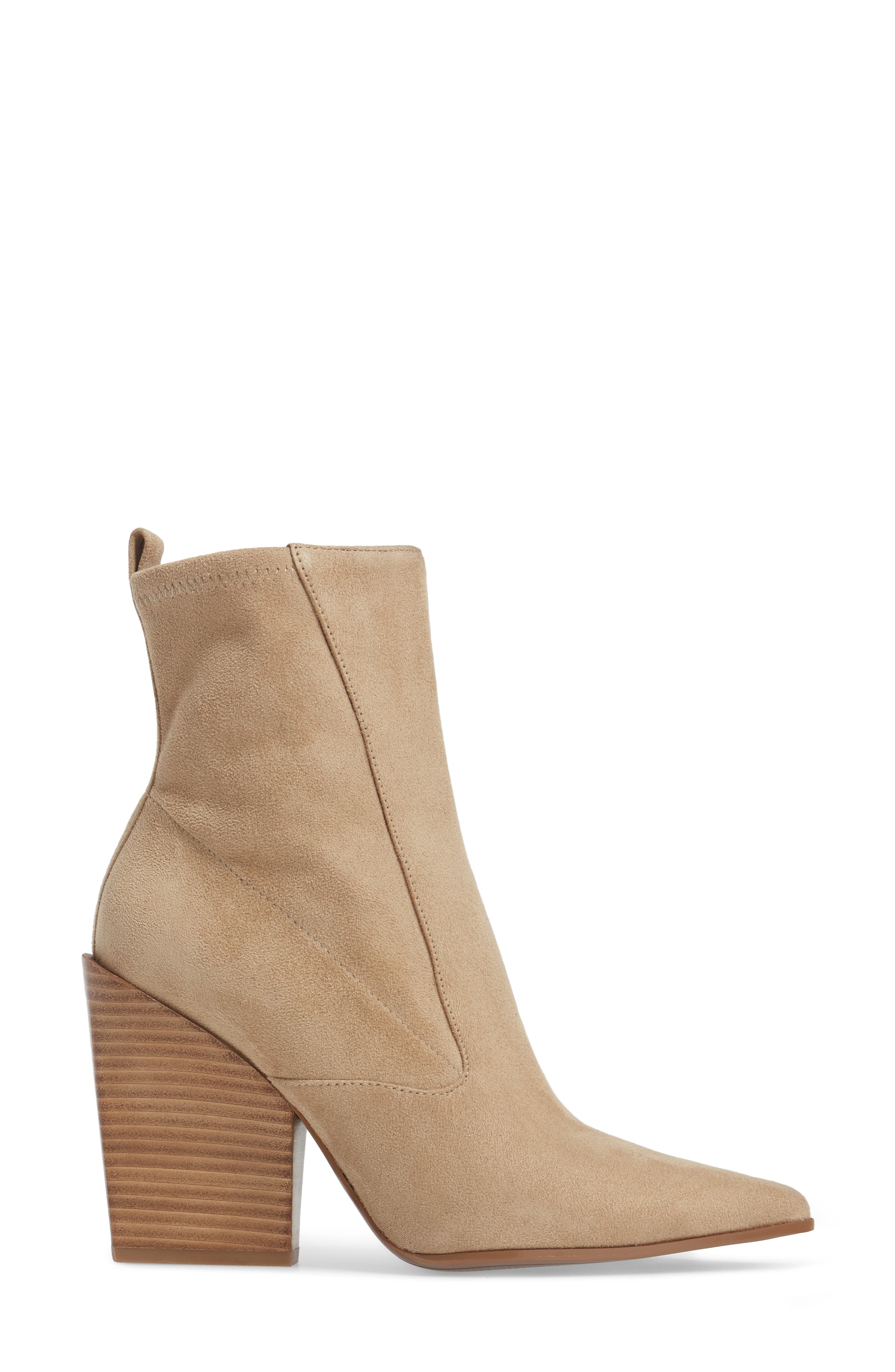 Fallyn Pointed Toe Bootie, Alternate, color, NEW CAMEL
