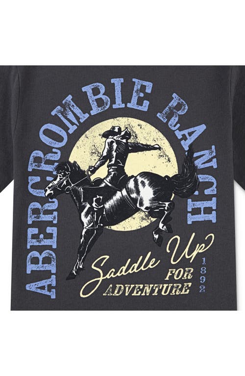 Abercrombie Kids Kids' Giddyup Graphic T-shirt In Black