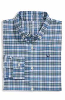 Kids' Faraway Performance Cotton Blend Button-Down Shirt