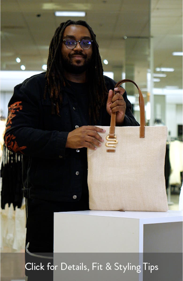 Sandy Packable Raffia Tote, sales video thumbnail